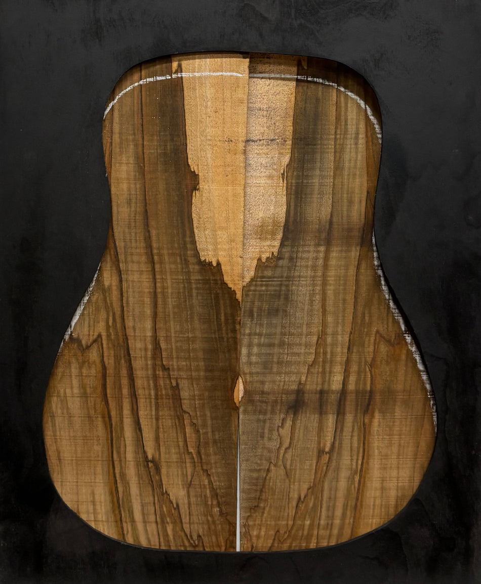 Figured Flame Mango Dreadnought Guitar Back and Side Set #187 - Exotic Wood Zone