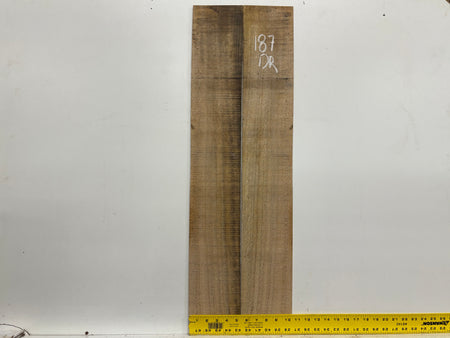 Figured Flame Mango Dreadnought Guitar Back and Side Set #187 - Exotic Wood Zone