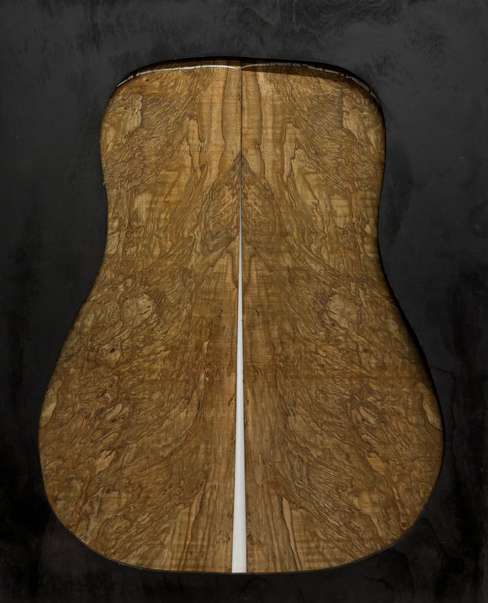 Figured Flame Mango Dreadnought Guitar Back and Side Set #188 - Exotic Wood Zone