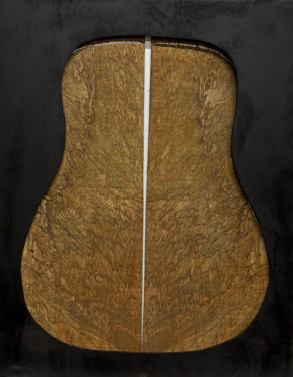 Figured Flame Mango Dreadnought Guitar Back and Side Set #189 - Exotic Wood Zone