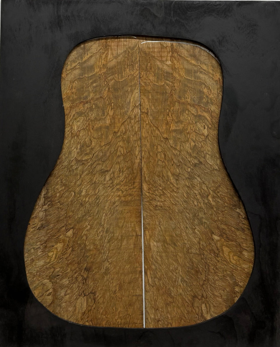Figured Flame Mango Dreadnought Guitar Back and Side Set #190 - Exotic Wood Zone