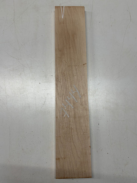 1 Piece, Hard Maple Guitar Neck Blank 24"x4-1/2"x1"#7444 - Exotic Wood Zone