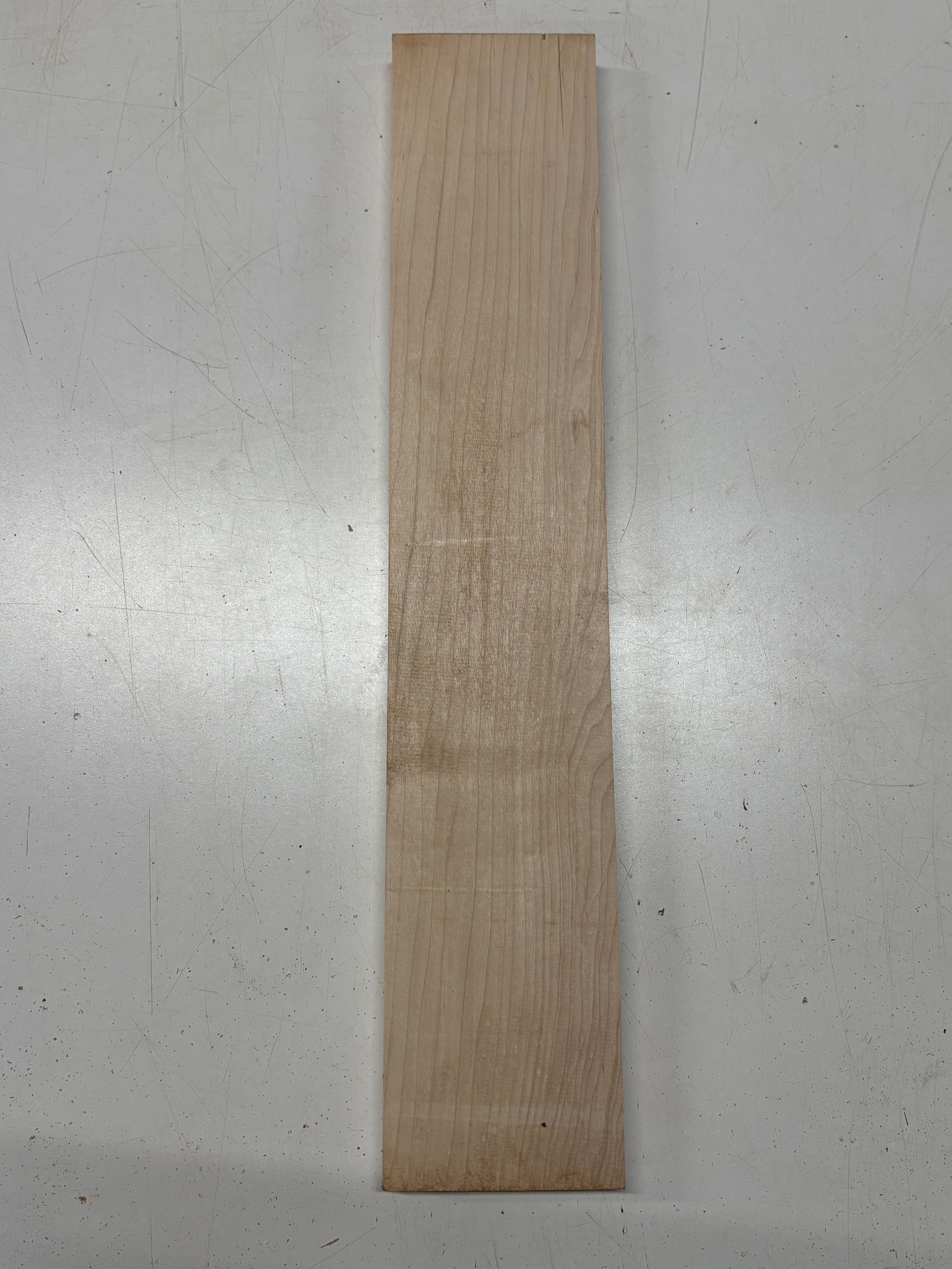 1 Piece, Hard Maple Guitar Neck Blank 24"x4-1/2"x1"#7444 - Exotic Wood Zone