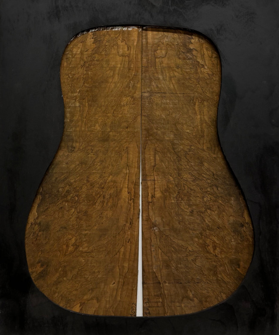 Figured Flame Mango Dreadnought Guitar Back and Side Set #191 - Exotic Wood Zone
