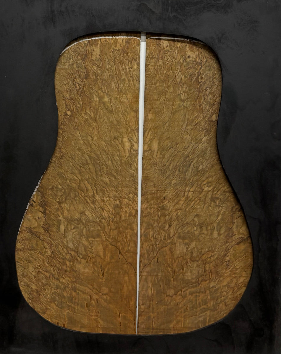 Figured Flame Mango Dreadnought Guitar Back and Side Set #192 - Exotic Wood Zone