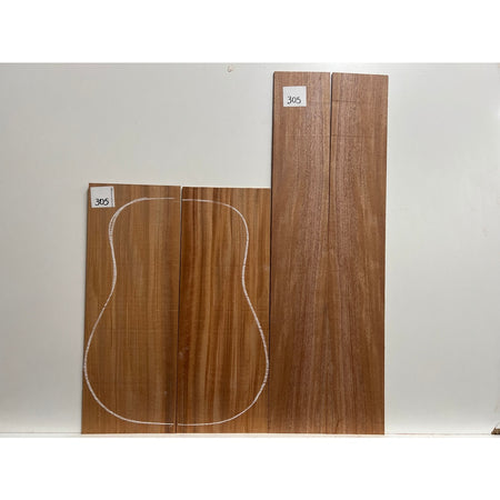 African Mahogany/Khaya Dreadnought Guitar Back & Side Set - Exotic Wood Zone - Buy online Across USA 