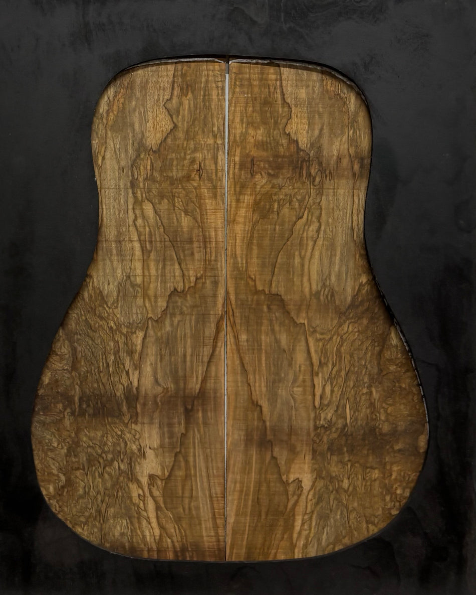 Figured Flame Mango Dreadnought Guitar Back and Side Set #193 - Exotic Wood Zone
