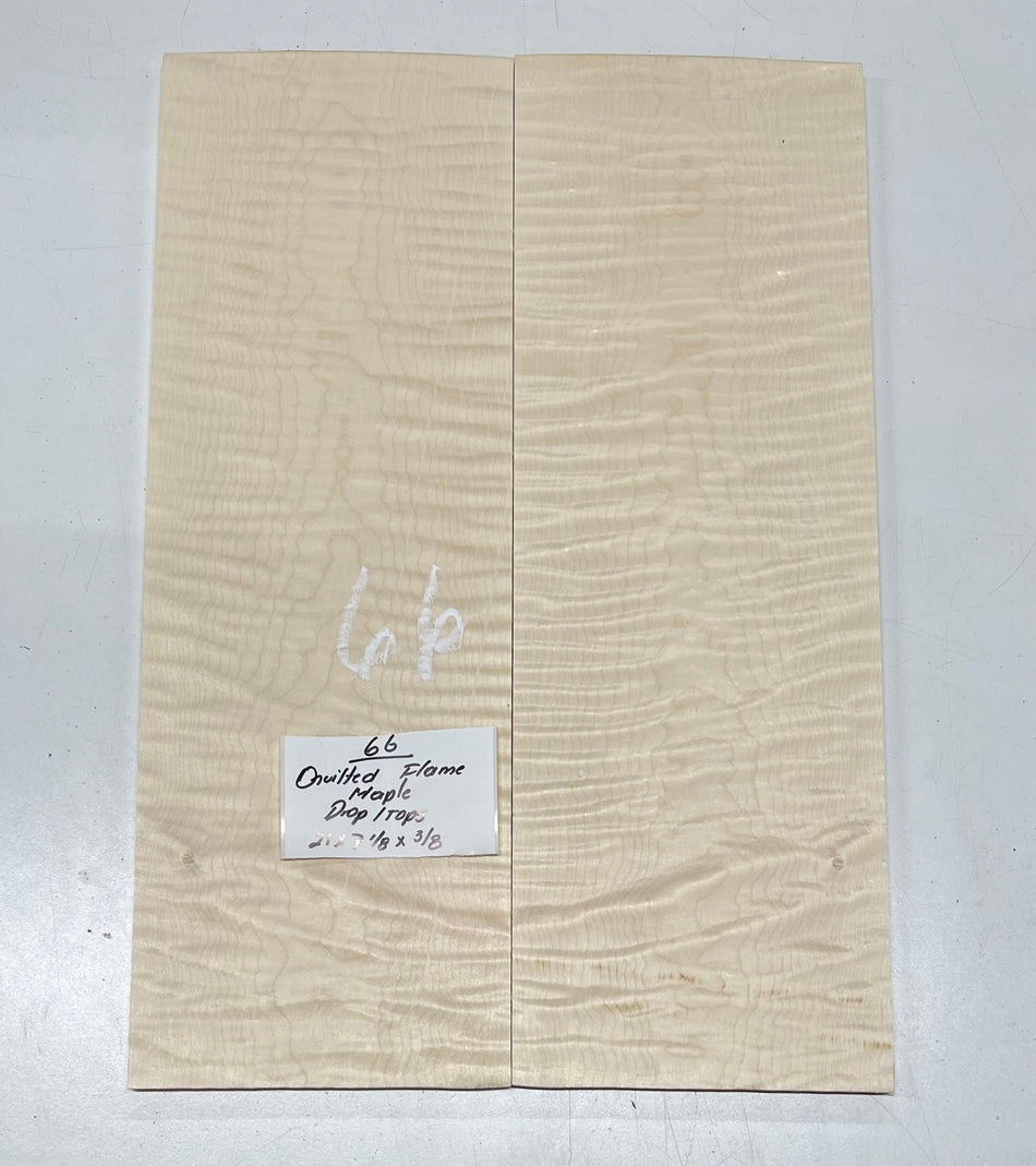 Ambrosia Maple Bookmatched Explorer Juego de tapa abatible para guitarra - 28" x 9" x 1/4"