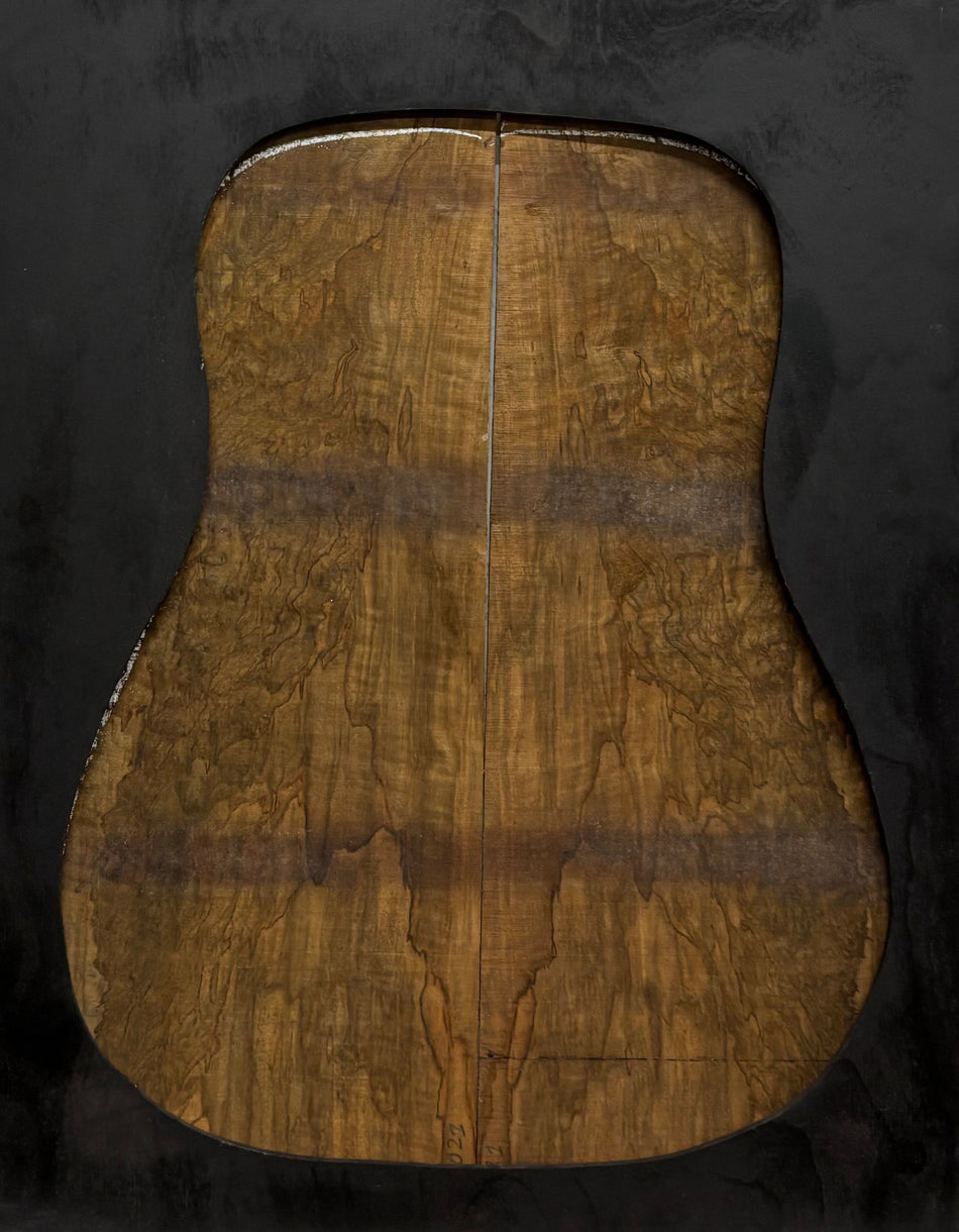 Figured Flame Mango Dreadnought Guitar Back and Side Set #195 - Exotic Wood Zone