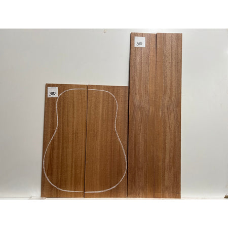 African Mahogany/Khaya Dreadnought Guitar Back & Side Set - Exotic Wood Zone - Buy online Across USA 