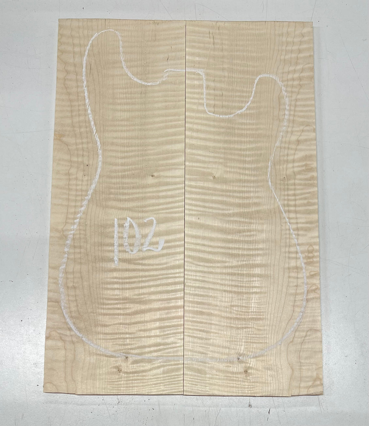 Flame Hard Maple Bookmatched Guitar Drop Top Set - 20-1/2" x 7-1/4" x 3/8" #102 - Exotic Wood Zone Drop Tops