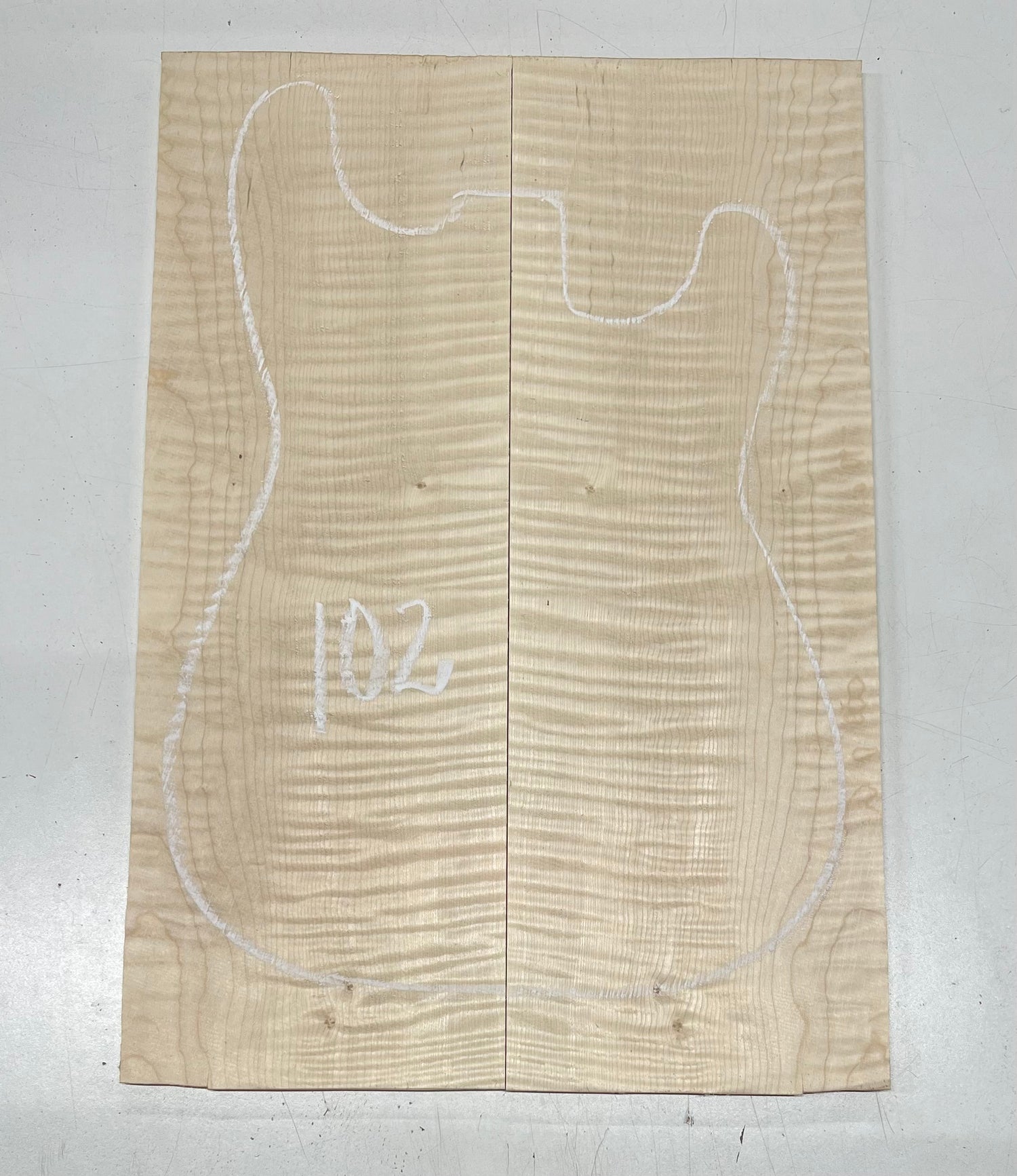 Flame Hard Maple Bookmatched Guitar Drop Top Set - 20-1/2&quot; x 7-1/4&quot; x 3/8&quot; 