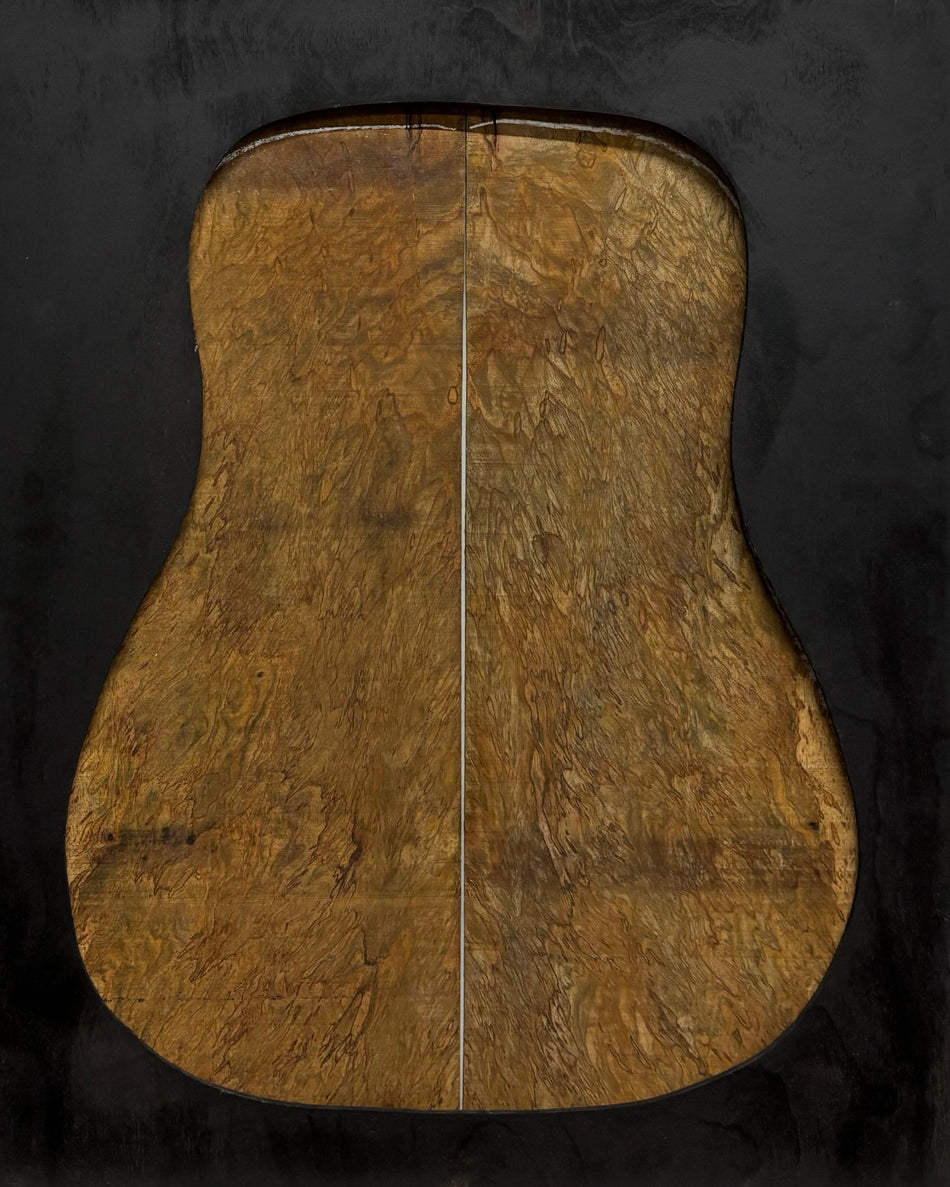 Figured Flame Mango Dreadnought Guitar Back and Side Set #198 - Exotic Wood Zone
