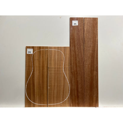 African Mahogany/Khaya Dreadnought Guitar Back &amp; Side Set - Exotic Wood Zone - Buy online Across USA 