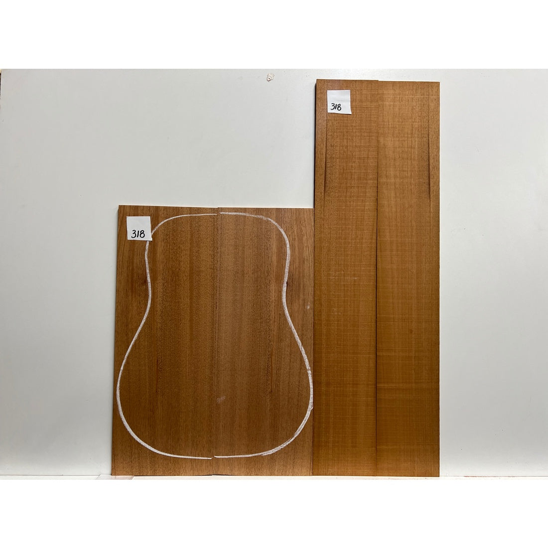 African Mahogany/Khaya Dreadnought Guitar Back &amp; Side Set - Exotic Wood Zone - Buy online Across USA 