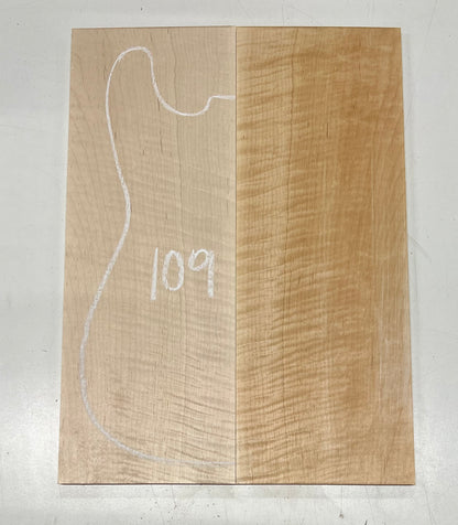 Flame Hard Maple Bookmatched Guitar Drop Top Set - 20&quot; x 7-1/4&quot; x 3/8&quot; 