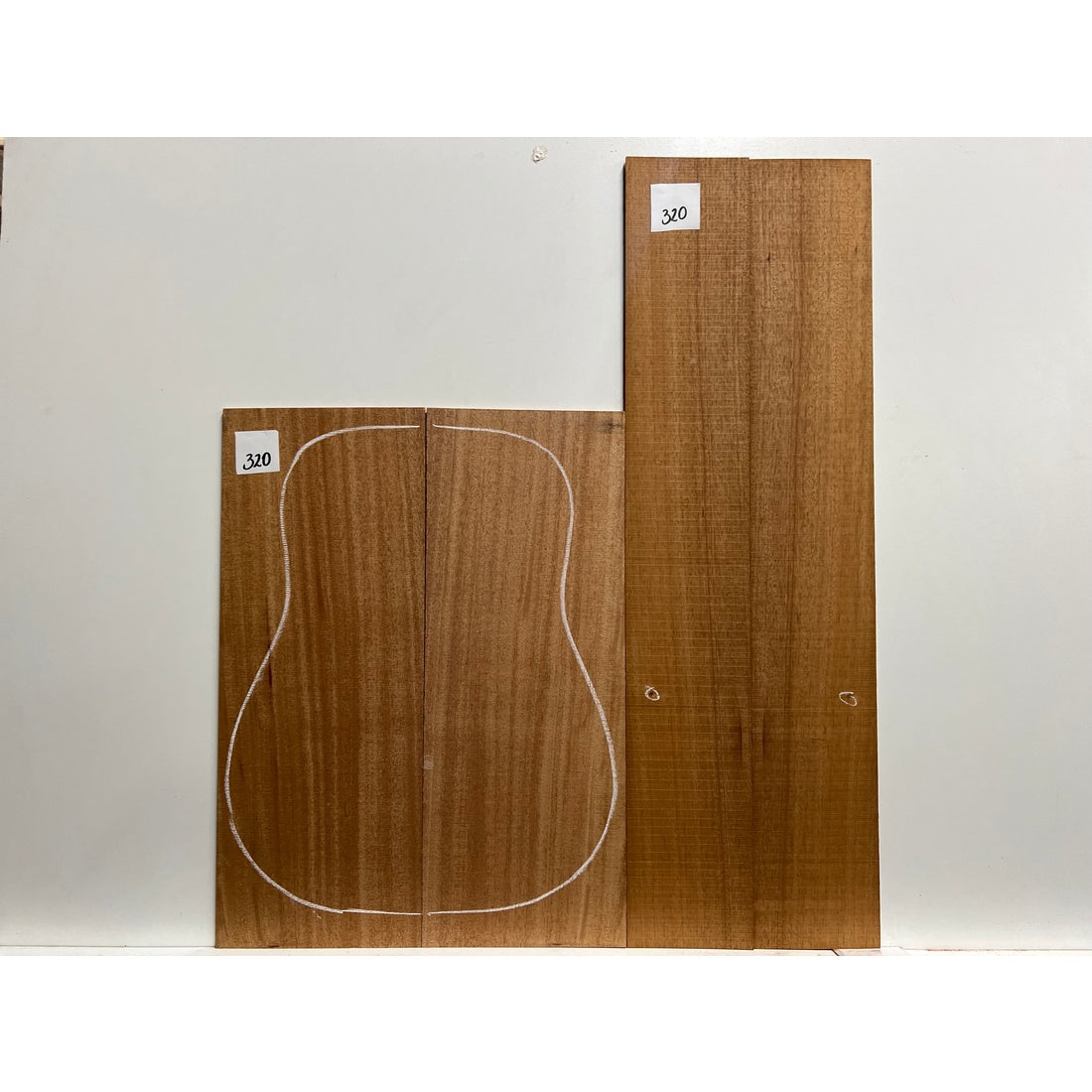 African Mahogany/Khaya Dreadnought Guitar Back &amp; Side Set - Exotic Wood Zone - Buy online Across USA 