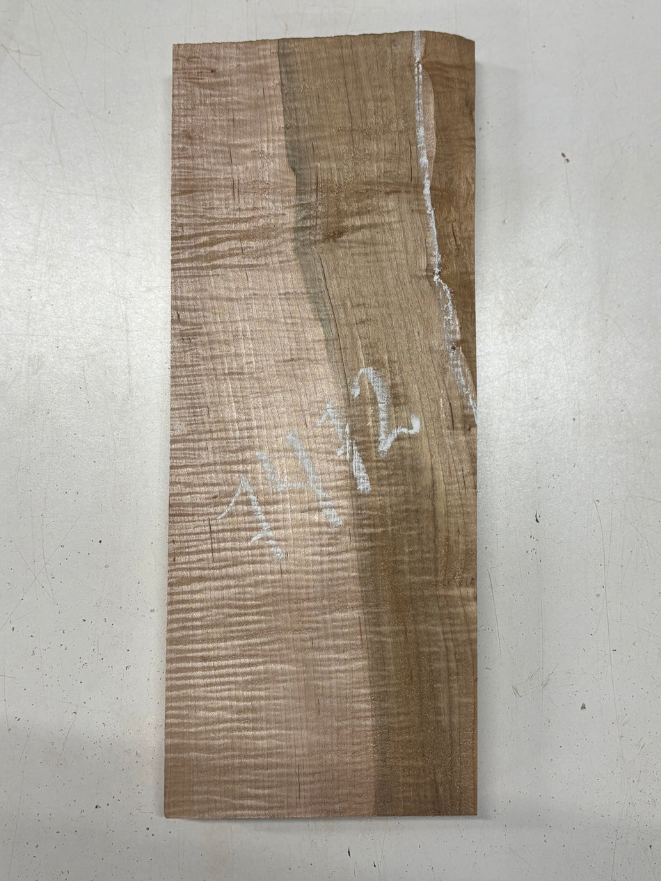 1 Piece, Flame Hard Maple Lumber Board Blank 15"x6"x1-1/4"#7472