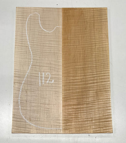 Flame Hard Maple Bookmatched Guitar Drop Top Set - 20&quot; x 7-3/8&quot; x 3/8&quot; 