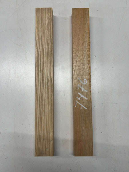 2 Pack, 2 Species White Ash + Spanish Cedar Guitar Neck Blanks 21"x2-1/2"x1-7/8"#7476 - Exotic Wood Zone