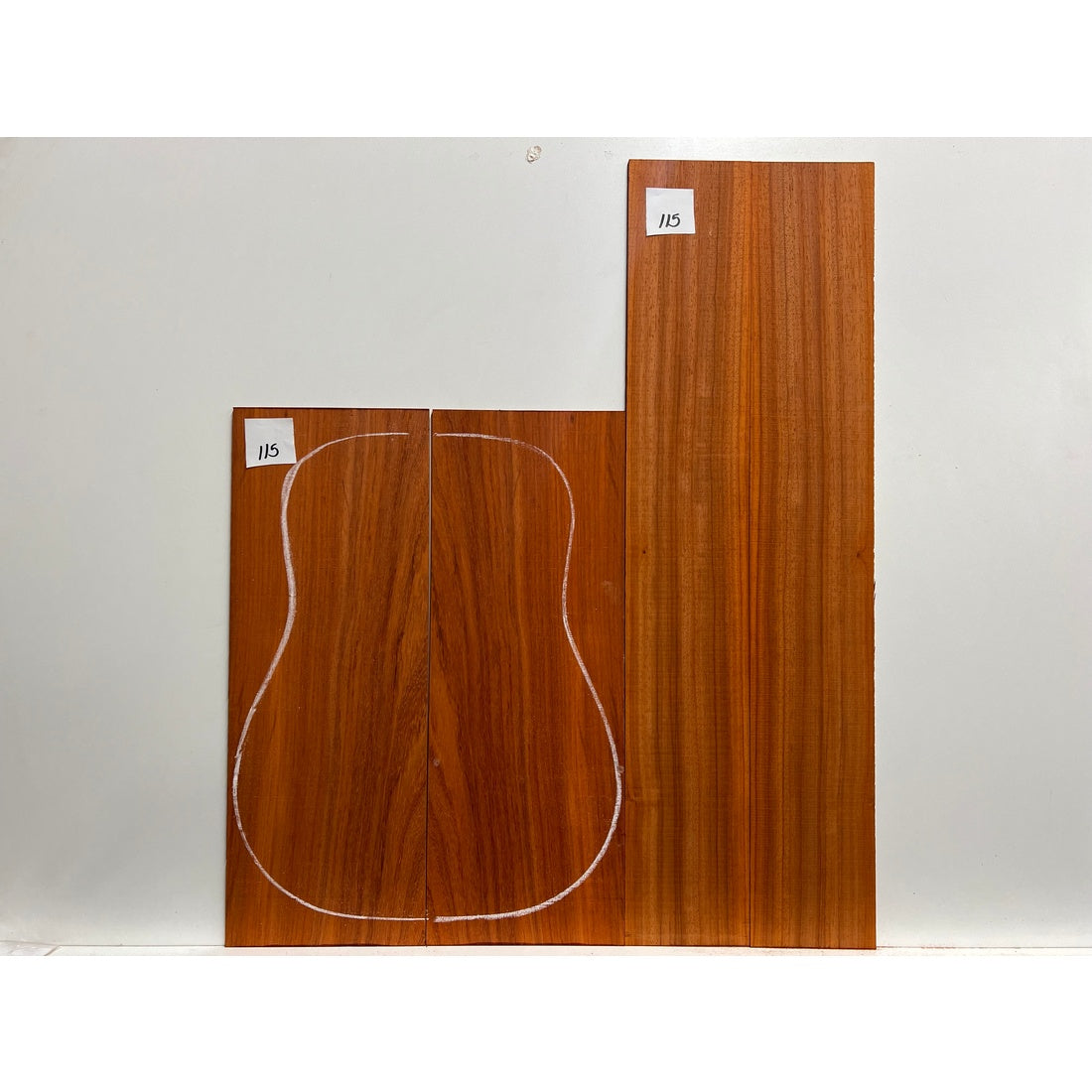 Padauk Dreadnought Guitar Back and Side Set - Exotic Wood Zone - Buy online Across USA 