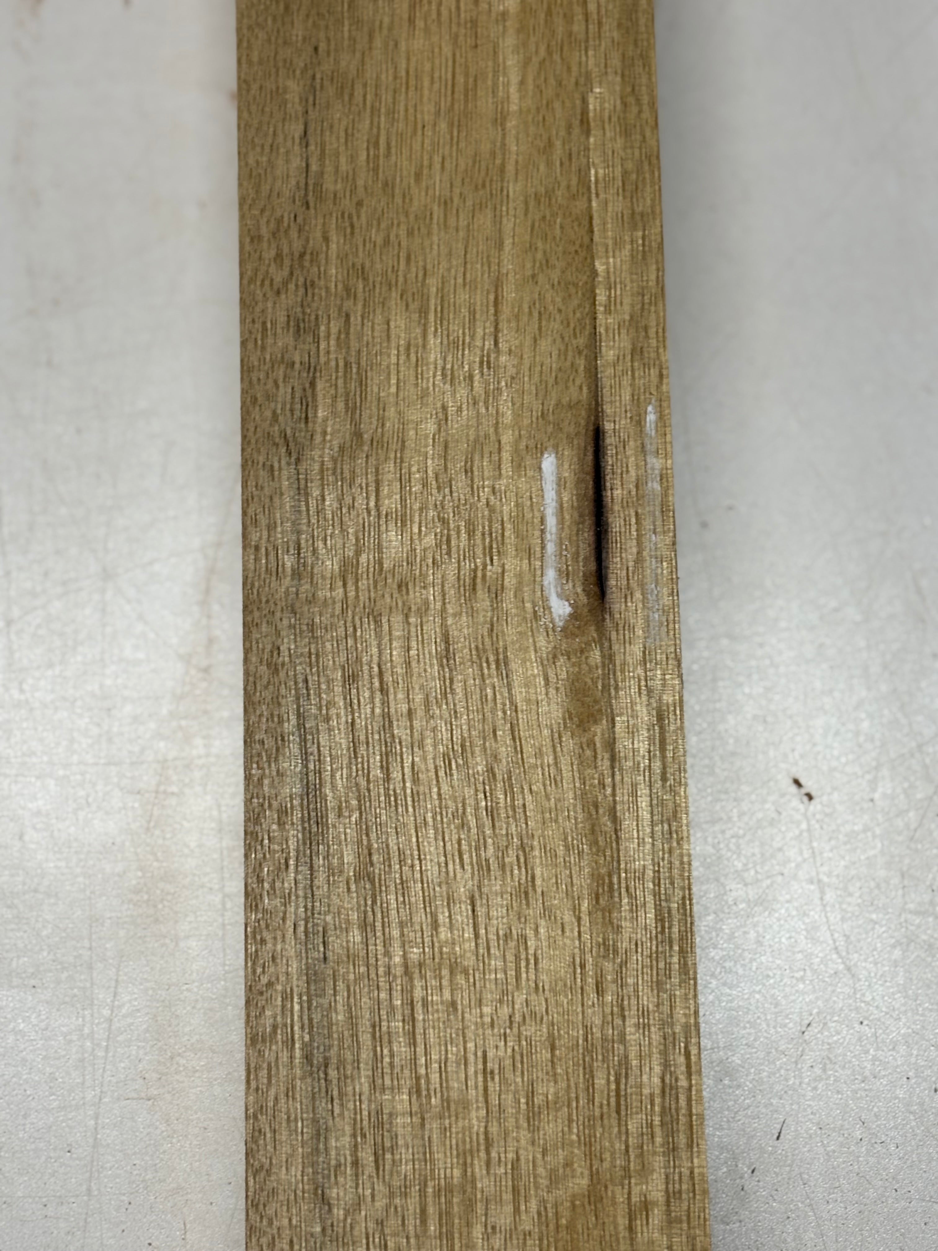 1 Piece, White Limba Guitar Neck Blank 32"x3-3/8"x1-7/8"#7477 - Exotic Wood Zone
