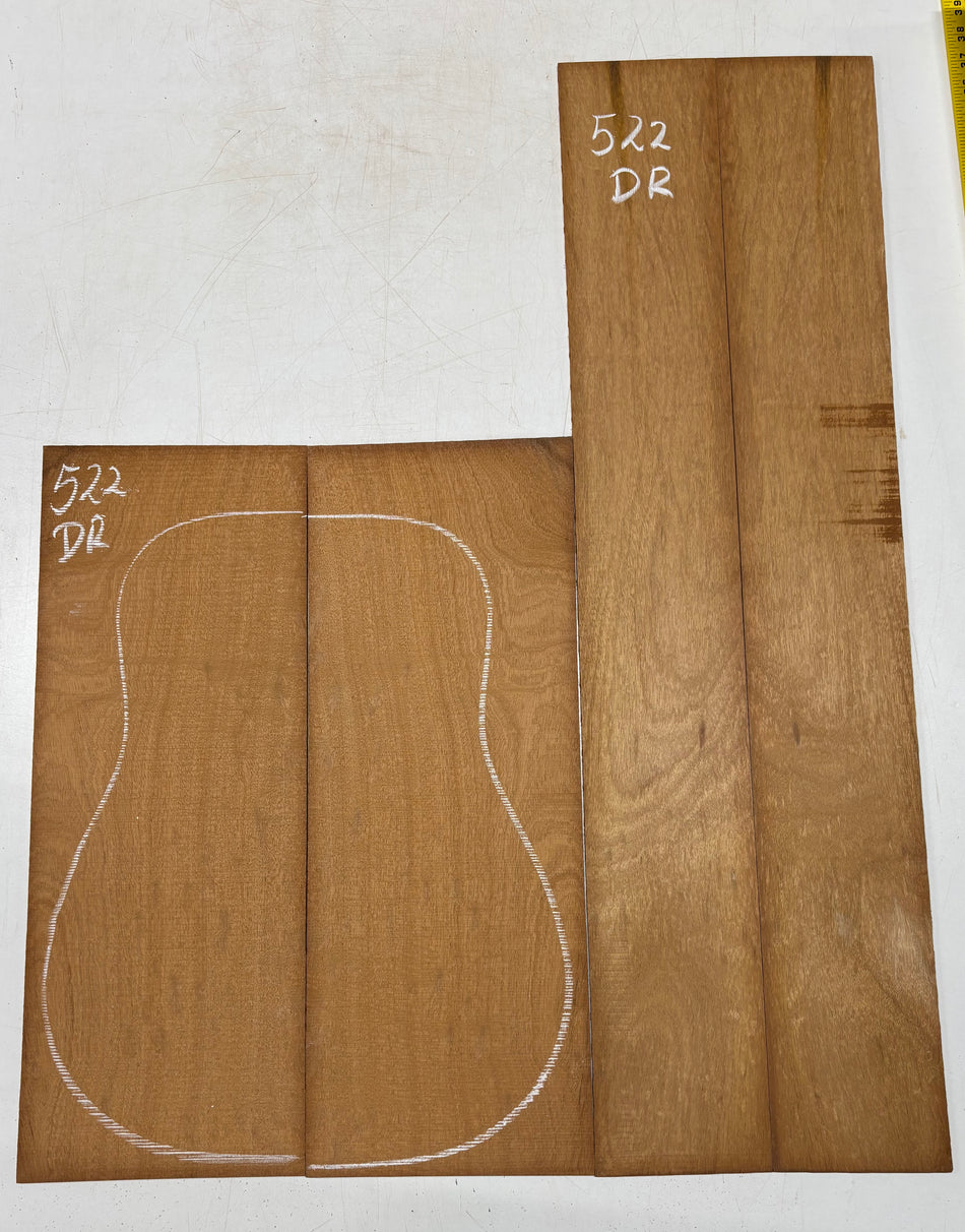 Juego de fondo y aros de guitarra de grado AAAA Dreadnought de palisandro de la India Oriental #61 