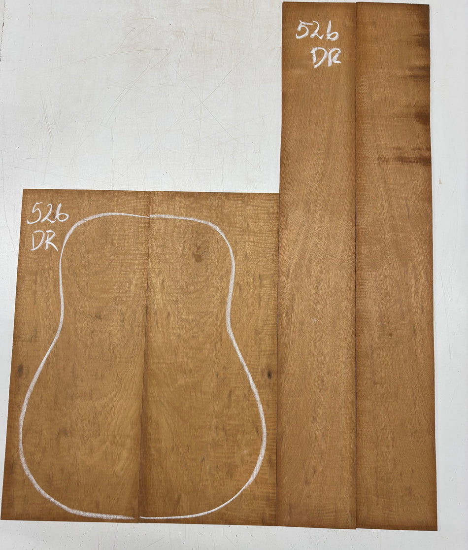 Juego de fondo y aros de guitarra de grado AAAA Dreadnought de palisandro de la India Oriental #61 