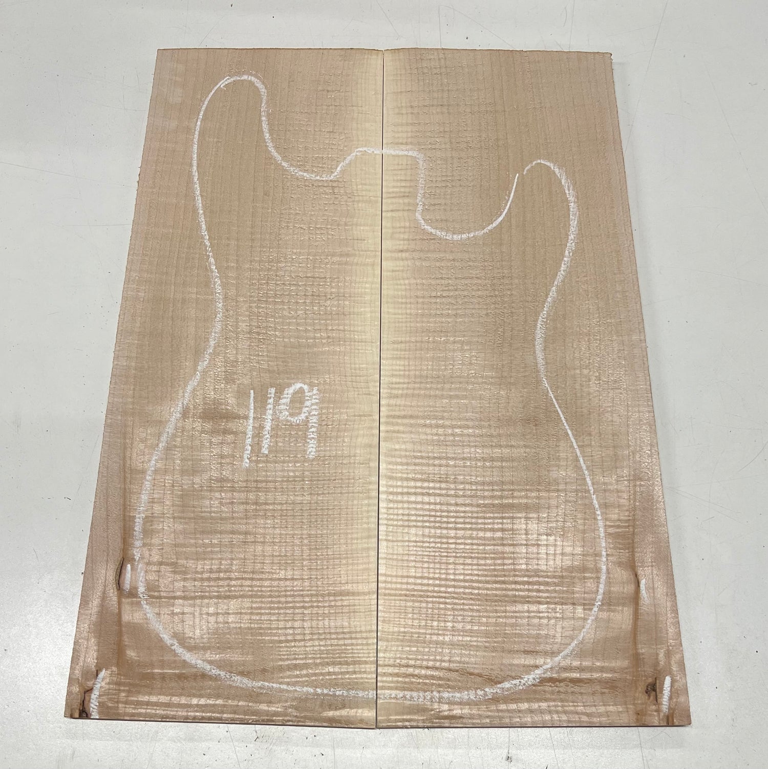 Flame Hard Maple Bookmatched Guitar Drop Top Set - 20&quot; x 7-1/2&quot; x 3/8&quot; 