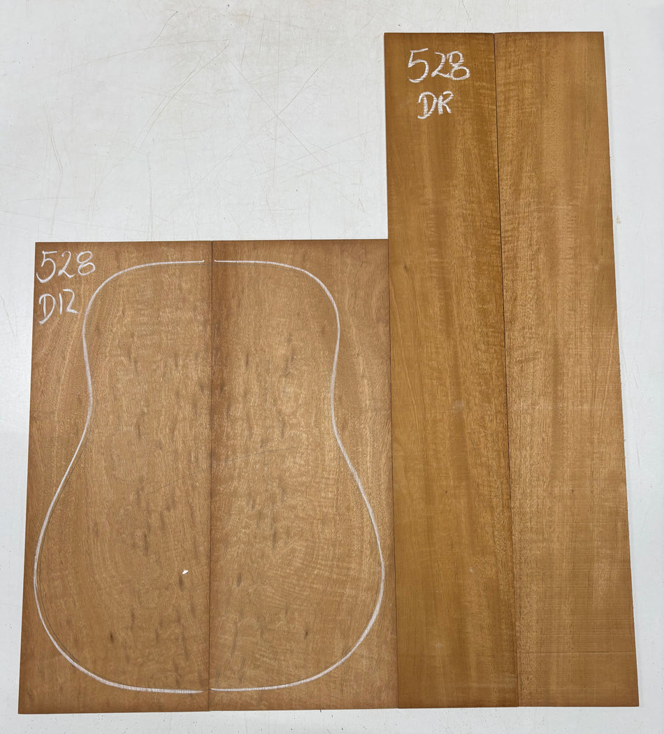 Juego de fondo y aros de guitarra de grado AAAA Dreadnought de palisandro de la India Oriental #61 