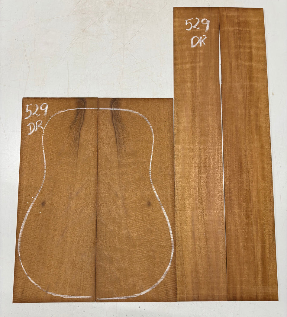 Juego de fondo y aros de guitarra de grado AAAA Dreadnought de palisandro de la India Oriental #61 