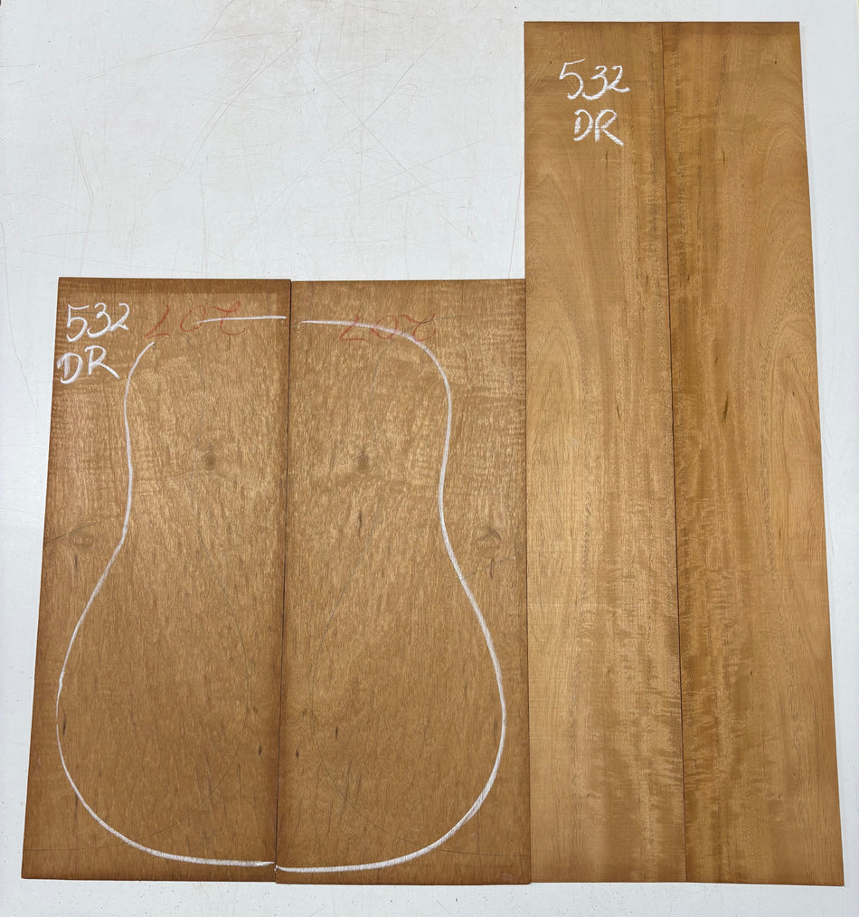 Juego de fondo y aros de guitarra de grado AAAA Dreadnought de palisandro de la India Oriental #61 