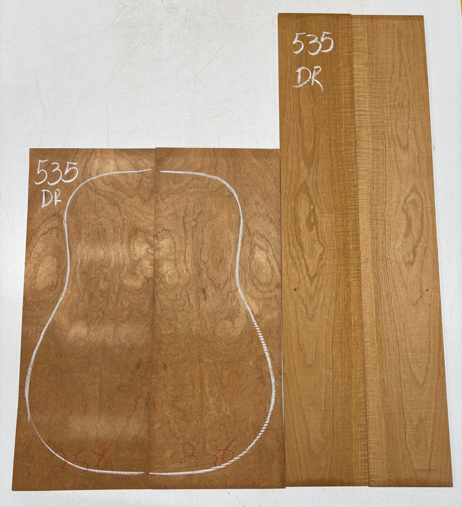 Juego de fondo y aros de guitarra de grado AAAA Dreadnought de palisandro de la India Oriental #61 