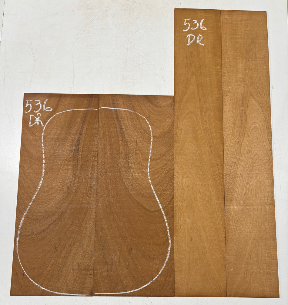 Juego de fondo y aros de guitarra de grado AAAA Dreadnought de palisandro de la India Oriental #61 