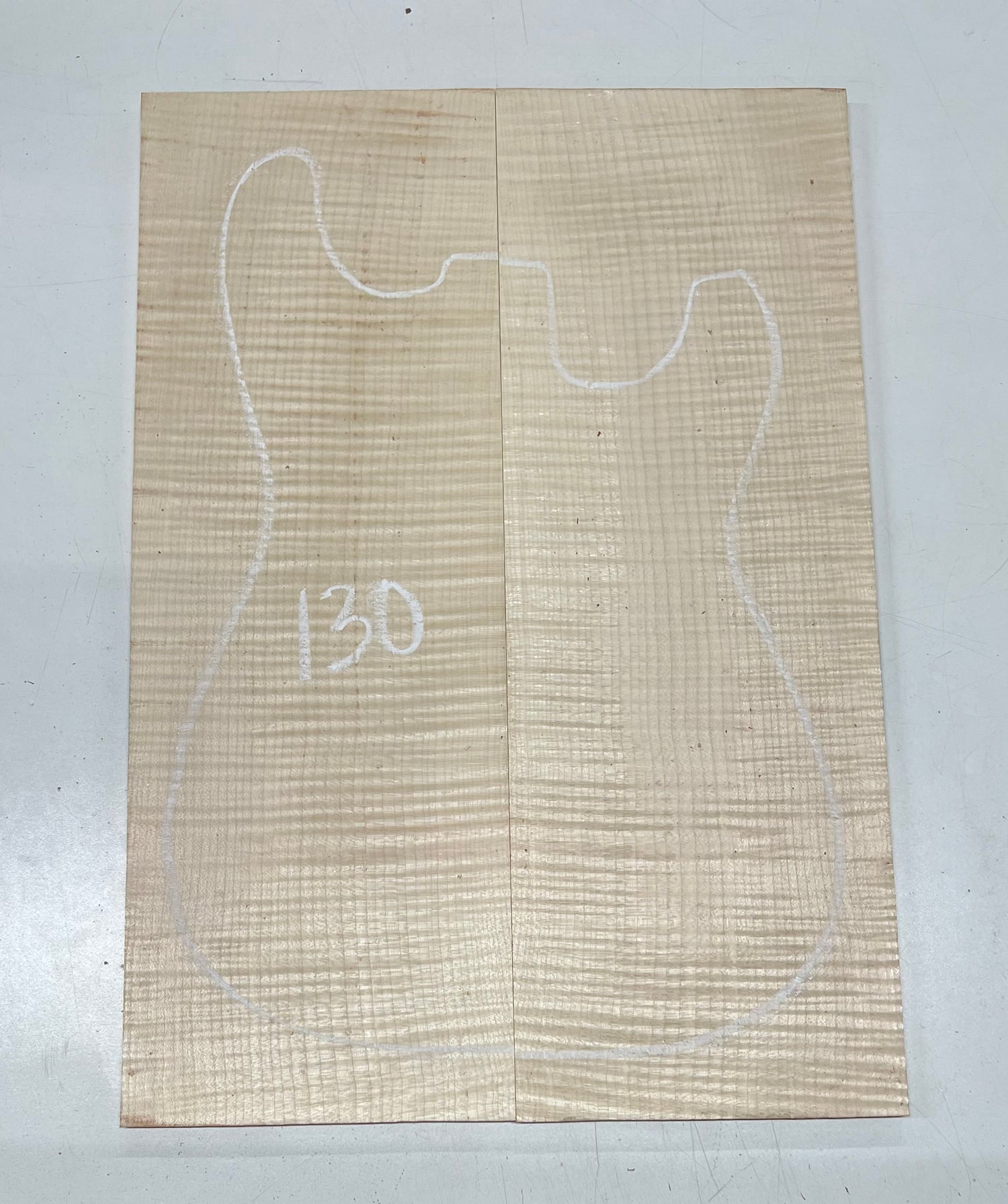 Flame Hard Maple Bookmatched Guitar Drop Top Set - 20-3/4&quot; x 7-1/4&quot; x 3/8&quot; 