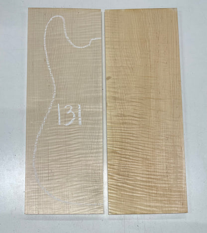 Flame Hard Maple Bookmatched Guitar Drop Top Set - 20&quot; x 7&quot; x 3/8&quot; 