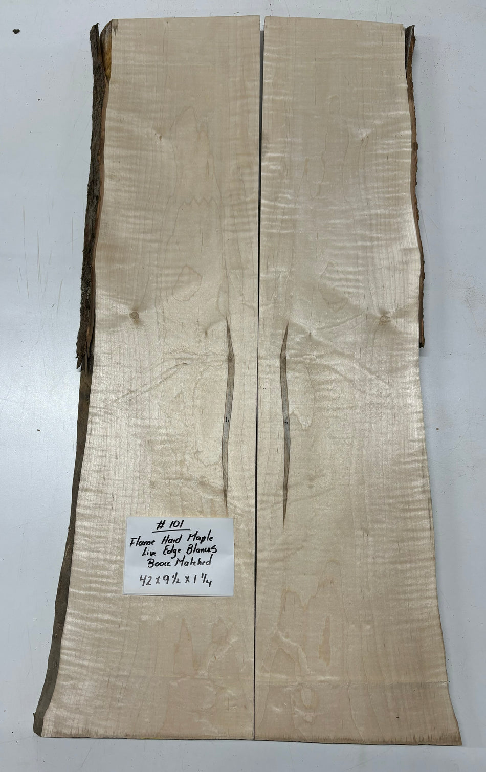 Hermosas y raras losas/galletas de borde vivo de madera negra africana - 24"x24-1/2"x3", #220