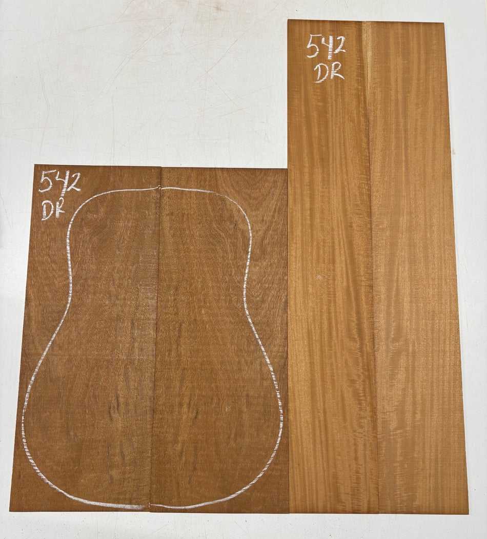 Juego de fondo y aros de guitarra de grado AAAA Dreadnought de palisandro de la India Oriental #61 