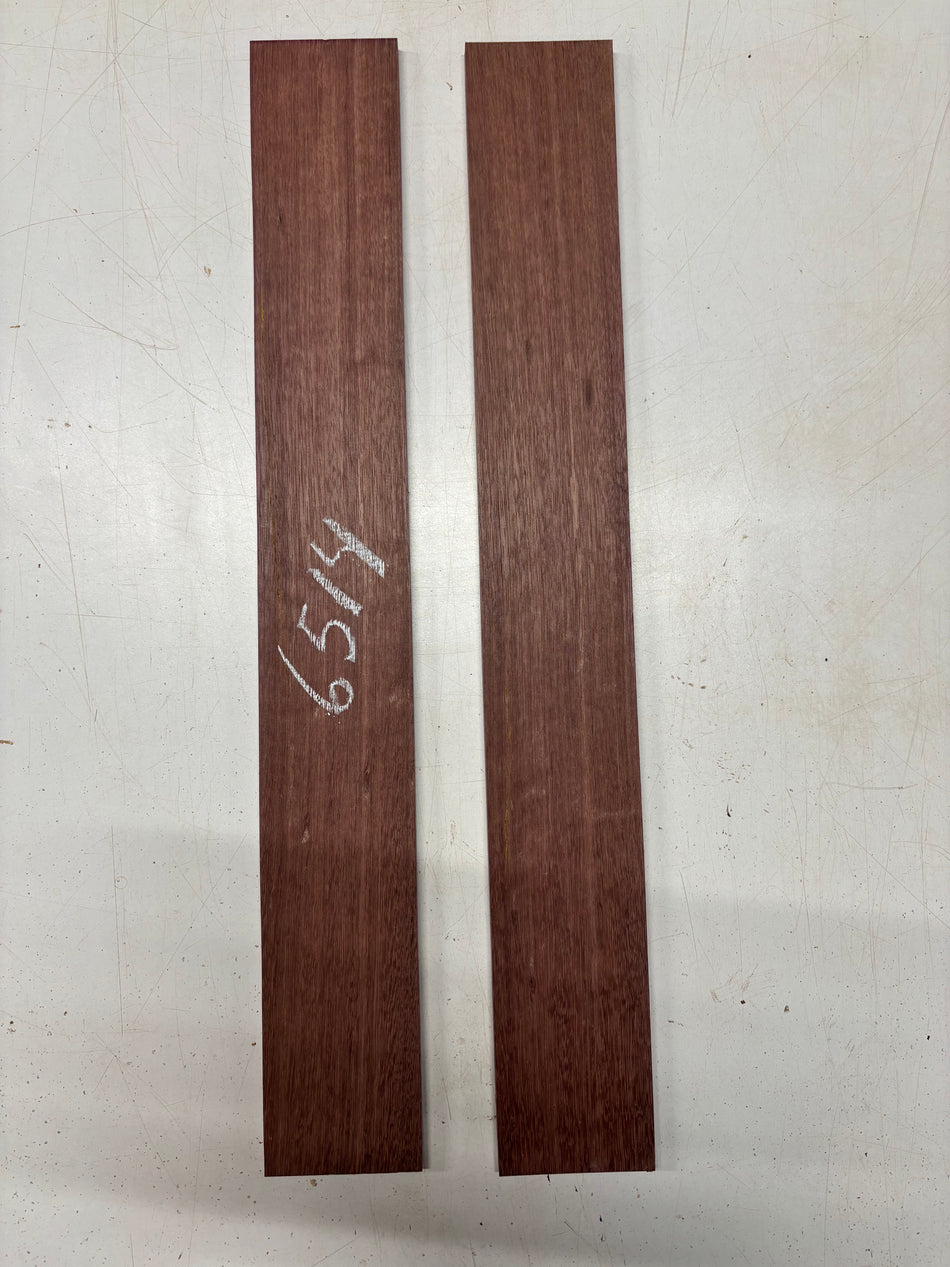 2 Pack, Purpleheart Fingerboard Blanks 22"x3"x3/8"#6514