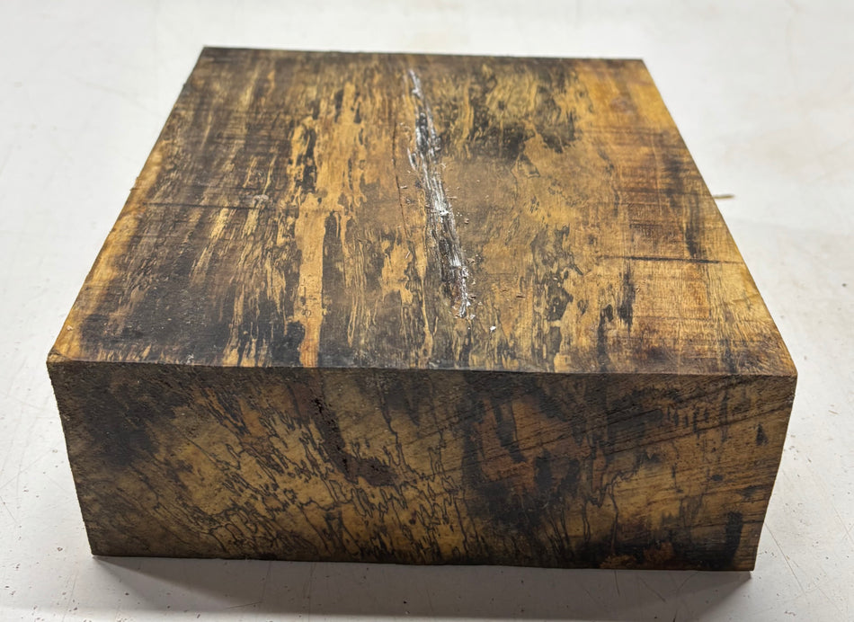 1 Piece, Spalted Tamarind Bowl Blank 8"x8"x3"#6515