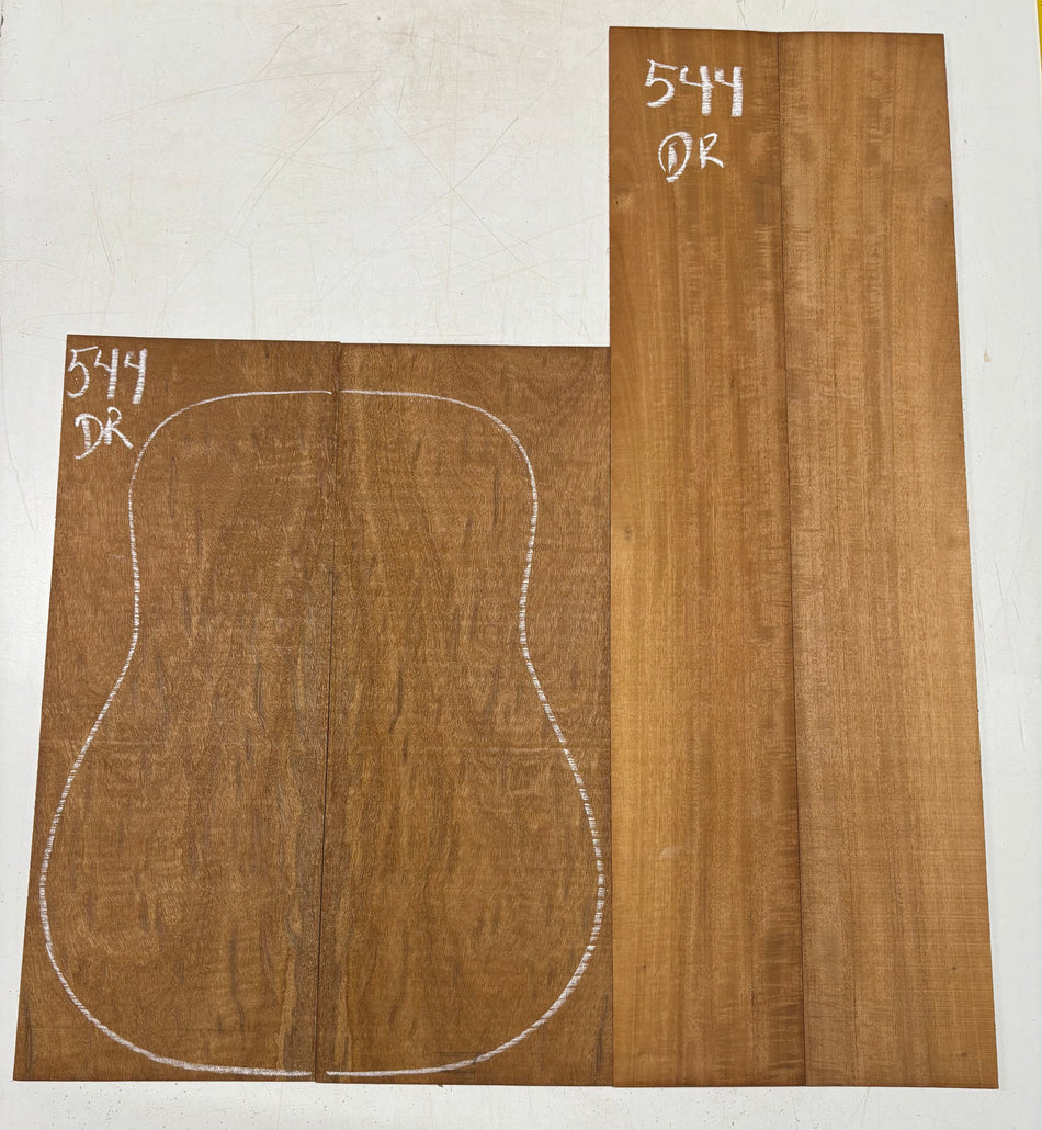 Juego de fondo y aros de guitarra de grado AAAA Dreadnought de palisandro de la India Oriental #61 