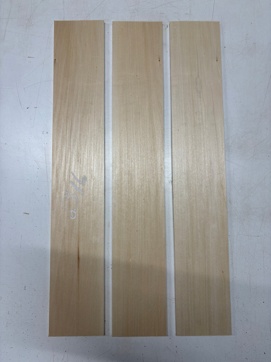3 Pack, Basswood Thin Stock Lumber 24"x4"x1/4"#6516