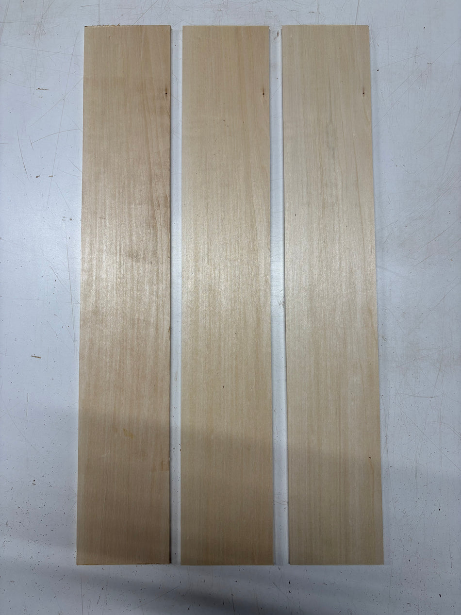 3 Pack, Basswood Thin Stock Lumber 24"x4"x1/4"#6516