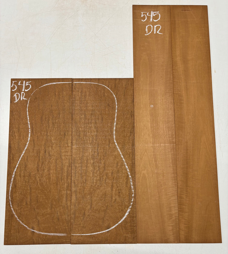 Juego de fondo y aros de guitarra de grado AAAA Dreadnought de palisandro de la India Oriental #61 