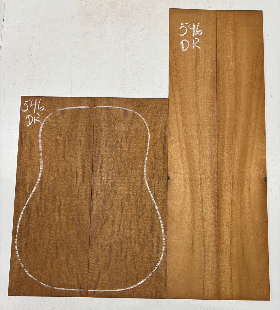 Juego de fondo y aros de guitarra de grado AAAA Dreadnought de palisandro de la India Oriental #61 