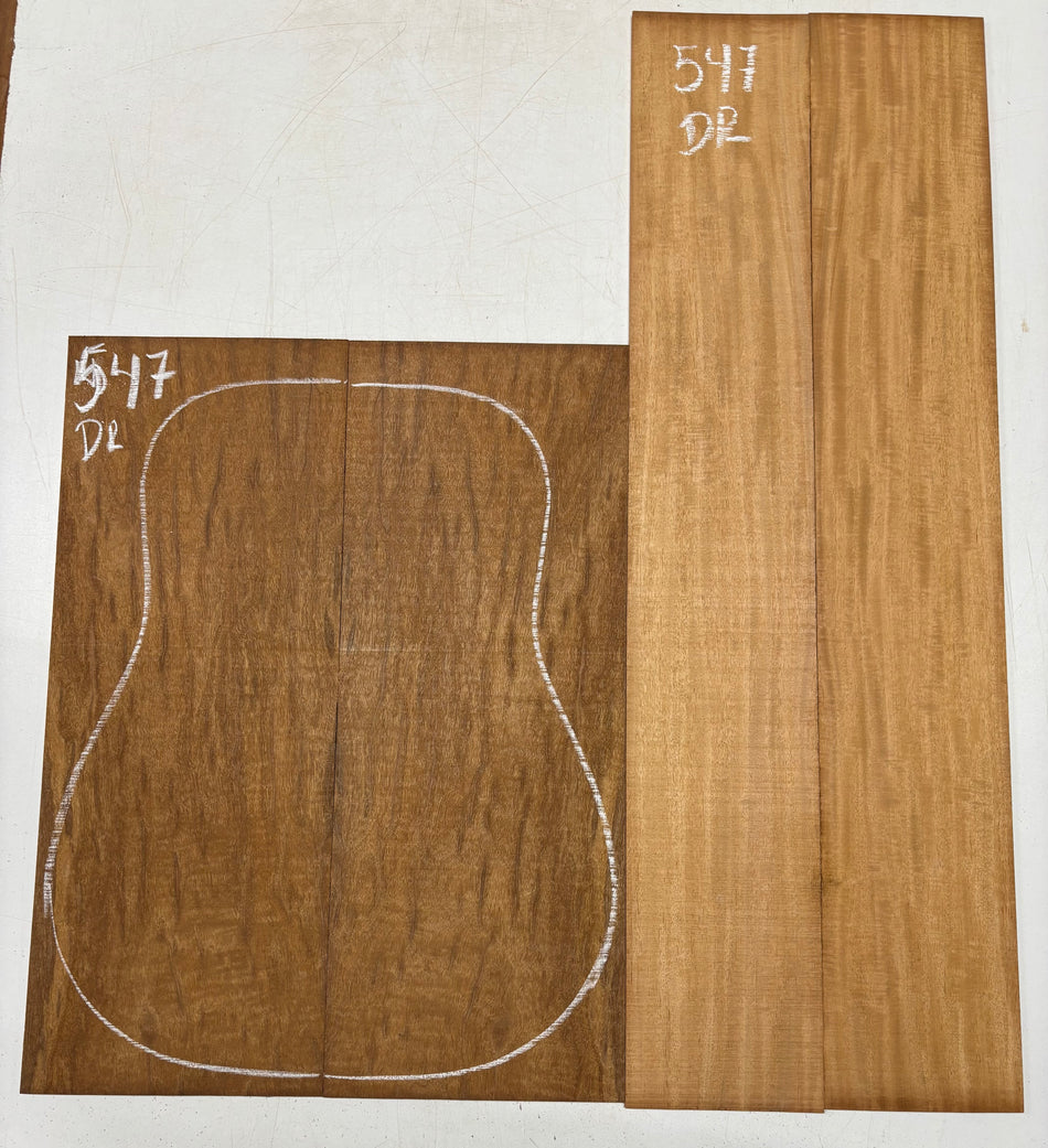 Juego de fondo y aros de guitarra de grado AAAA Dreadnought de palisandro de la India Oriental #61 