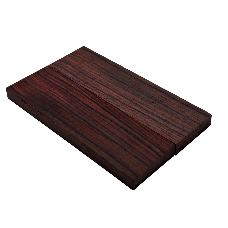 Bois De Rose Knife Scale Blank- 5 x 1-1/2 x 3/8 Inch- Handle Material for Knives, Tools, and Grips (Bookmatched)