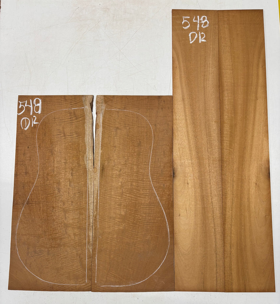 Juego de fondo y aros de guitarra de grado AAAA Dreadnought de palisandro de la India Oriental #61 