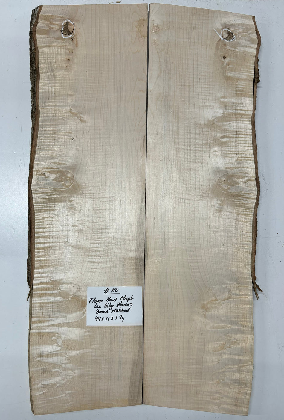 Hermosas y raras losas/galletas de borde vivo de madera negra africana - 24"x24-1/2"x3", #220