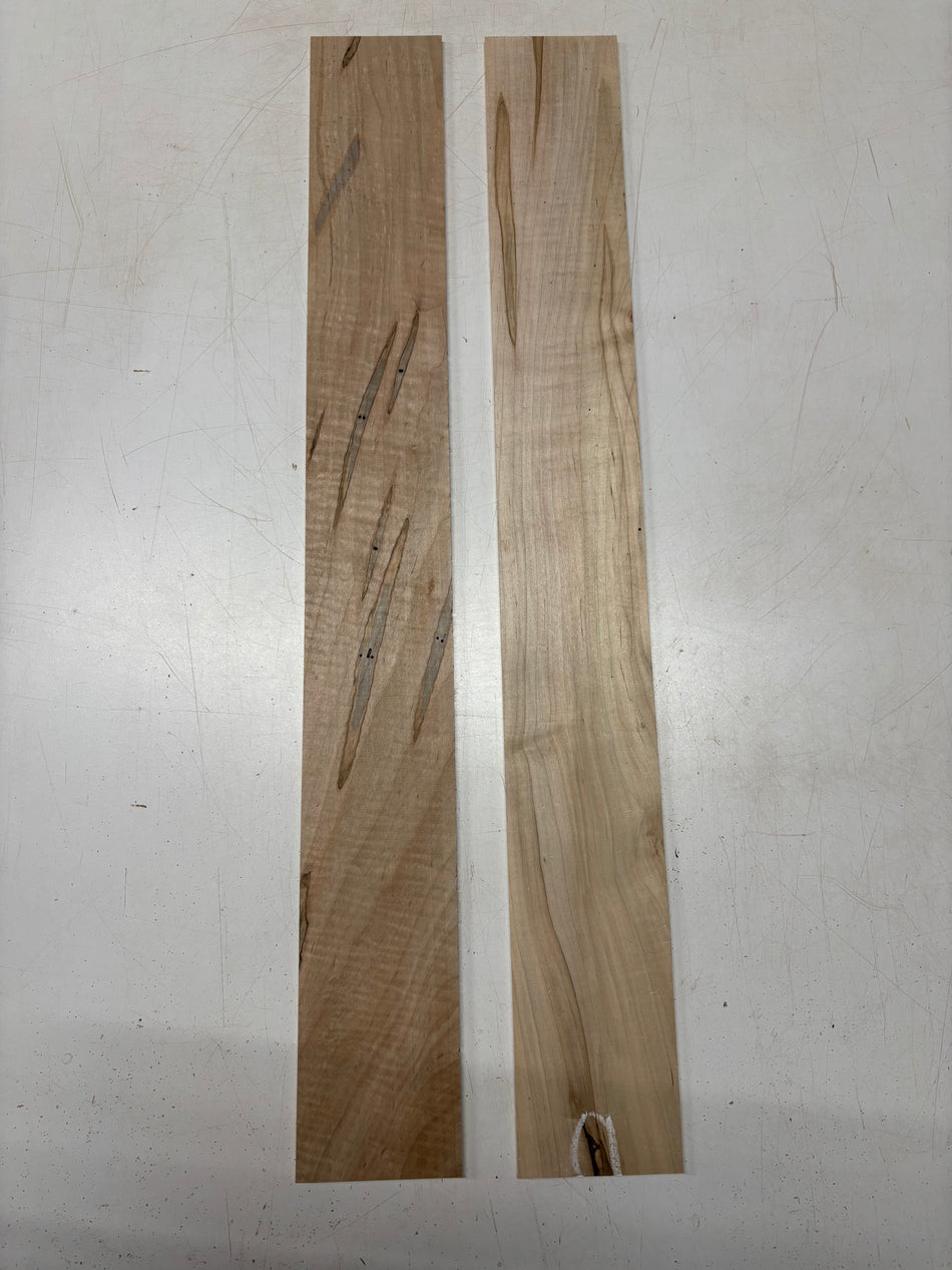 2 Pack, Flame Ambrosia Maple Thin Stock Lumber 32"x4"x1/4"#6529